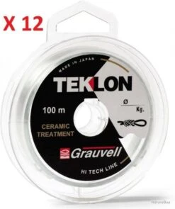 1200m, Nylon GRAUVELL TEKLON 0.16mm 2.850kg Monofilament Teklon Ceramic Coated F