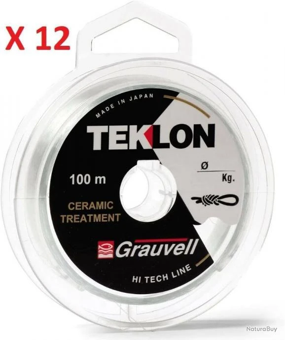 1200m, Nylon GRAUVELL TEKLON 0.16mm 2.850kg Monofilament Teklon Ceramic Coated F 1 1200m, Nylon GRAUVELL TEKLON 0.16mm 2.850kg Monofilament Teklon Ceramic Coated F