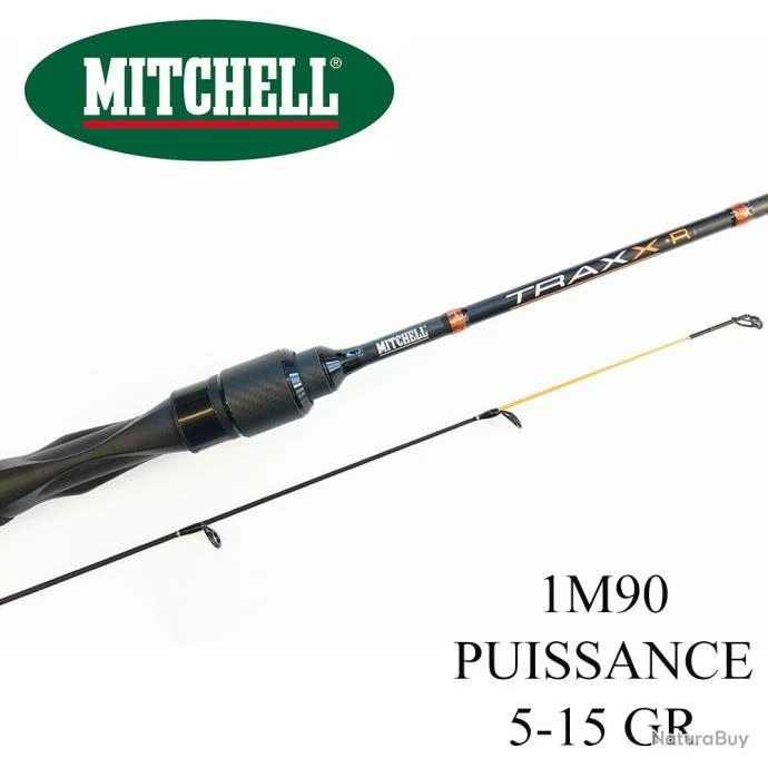 Canne Leurre Spinning Mitchell Traxx 1M90 8-15gr Ultra Light 1 Canne Leurre Spinning Mitchell Traxx 1M90 8-15gr Ultra Light