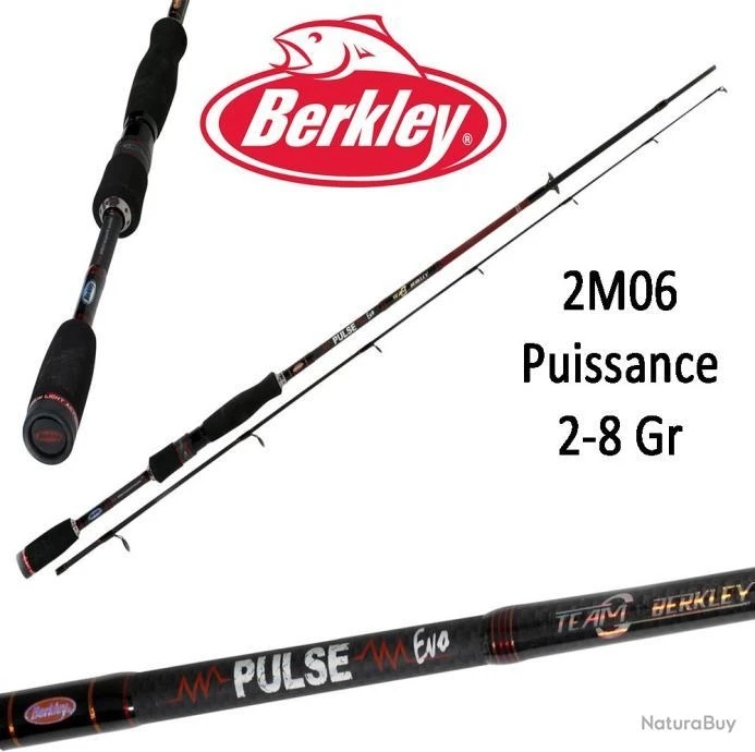 Canne Leurre Spinning Berkley Pulse Evo 2M06 (2/8gr) 692L 1 Canne Leurre Spinning Berkley Pulse Evo 2M06 (2/8gr) 692L