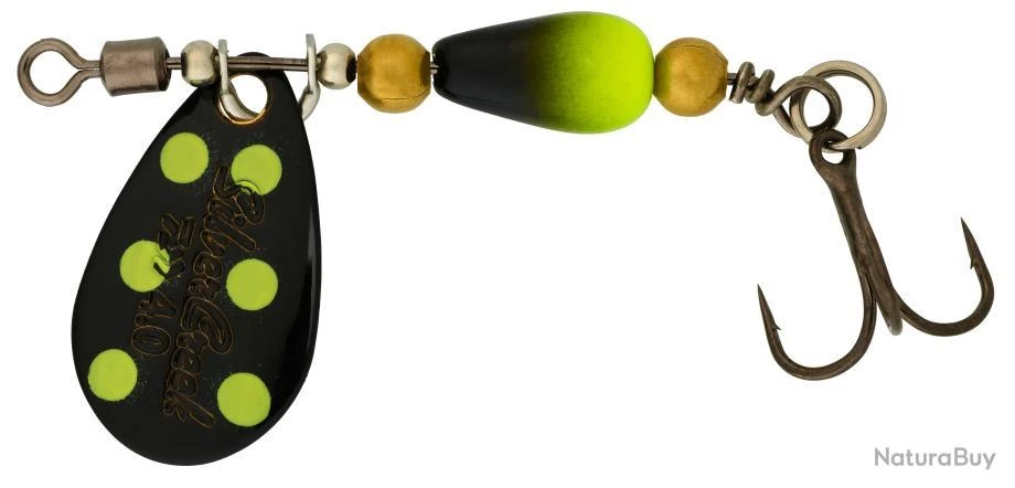 Cuiller Daiwa SilverCreek 3g - Par 20 BLACK YELLOW DOTS 1 Cuiller Daiwa SilverCreek 3g - Par 20 BLACK YELLOW DOTS