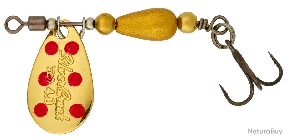 Cuiller Daiwa SilverCreek 3g - Par 20 Gold Red Dots 1 Cuiller Daiwa SilverCreek 3g - Par 20 Gold Red Dots