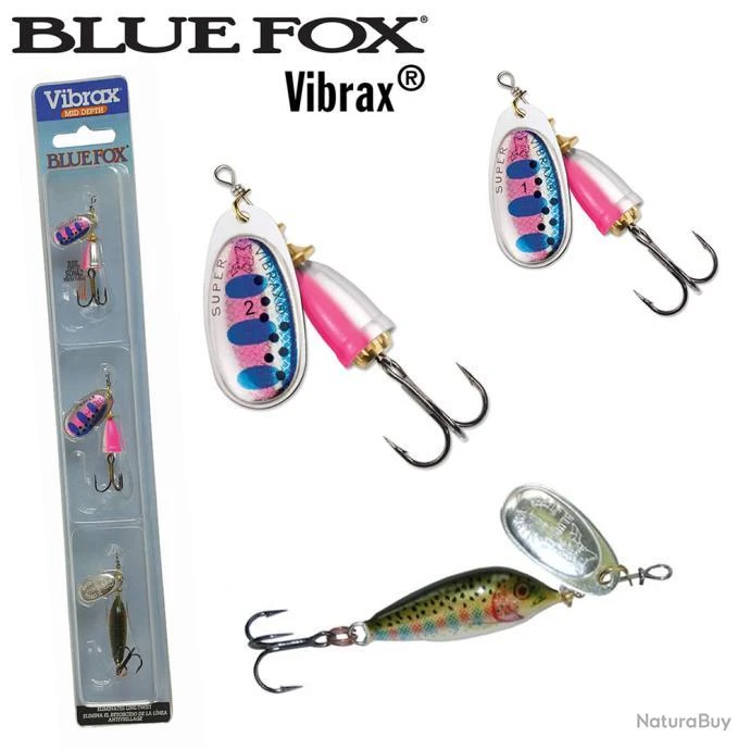 Leurre Kit Vibrax Blue Fox Rainbow Trout 1 1 Leurre Kit Vibrax Blue Fox Rainbow Trout 1