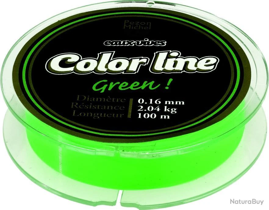 Monofilament Pezon & Michel Eaux Vives Color Line Green 18,5/100-2,5KG 1 Monofilament Pezon & Michel Eaux Vives Color Line Green 18,5/100-2,5KG