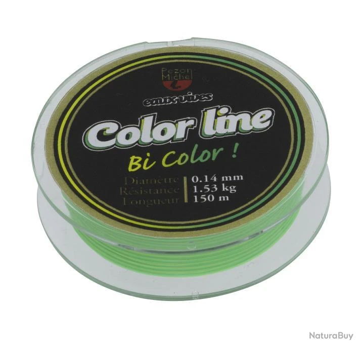 Monofilament Pezon & Michel Eaux Vives Color Line Green Yellow 18,5/100-2,5KG 1 Monofilament Pezon & Michel Eaux Vives Color Line Green Yellow 18,5/100-2,5KG