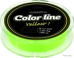 Monofilament Pezon & Michel Eaux Vives Color Line Yellow 18,5/100-2,5KG
