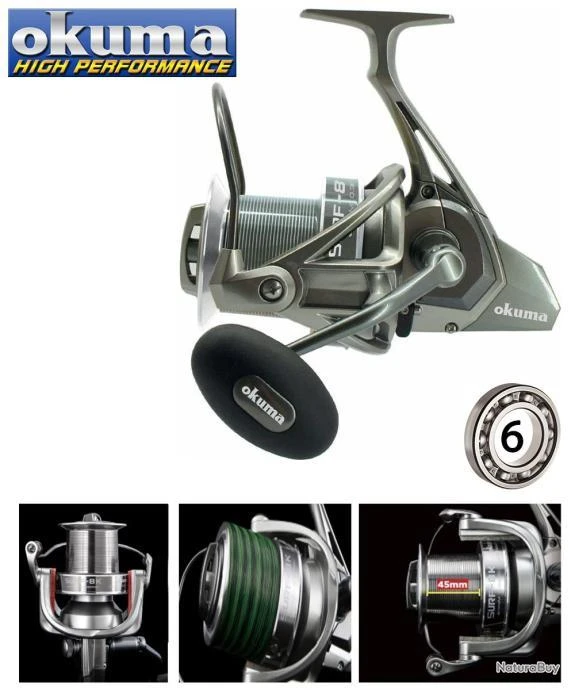 Moulinet Surfcasting Okuma Surf 8K 1 Moulinet Surfcasting Okuma Surf 8K