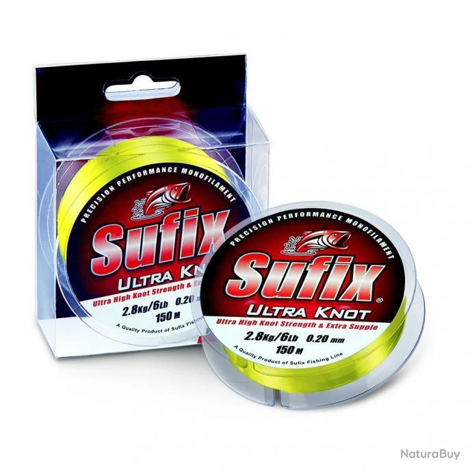 Nylon Sufix Ultra Knot 1/4lb O.yellow Ø 35/100 1 Nylon Sufix Ultra Knot 1/4lb O.yellow Ø 35/100