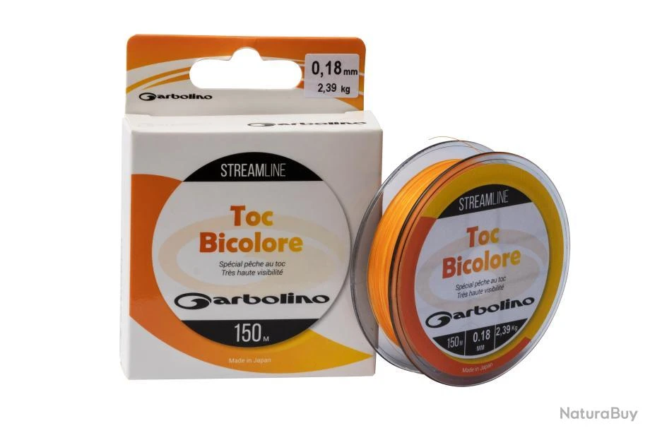 Nylon Toc Garbolino Streamline Orange & Jaune 150m 16/100 1 Nylon Toc Garbolino Streamline Orange & Jaune 150m 16/100