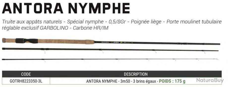 Antora Nymphe 3m50 Max 8 G Canne Truite Appâts Naturels Garbolino 2 Antora Nymphe 3m50 Max 8 G Canne Truite Appâts Naturels Garbolino – Image 2