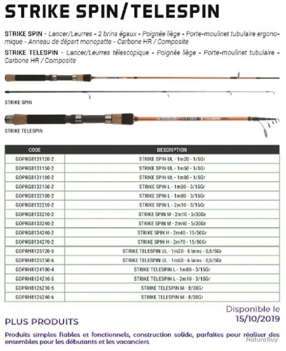 Strike UL 1m20 0.5-5 G Canne Leurres Telescopique Garbolino 2 Strike UL 1m20 0.5-5 G Canne Leurres Telescopique Garbolino – Image 2