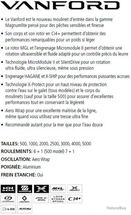 Vanford C2000S Moulinet Spinning Shimano 2 Vanford C2000S Moulinet Spinning Shimano – Image 2