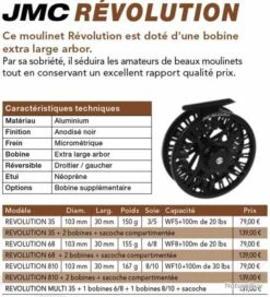 Revolution 810 Soie 8/10 Moulinet Mouche JMC 5 Revolution 810 Soie 8/10 Moulinet Mouche JMC -Pêche Expert 00003 Revolution 810 Soie 8 10 Moulinet Mouche JMC