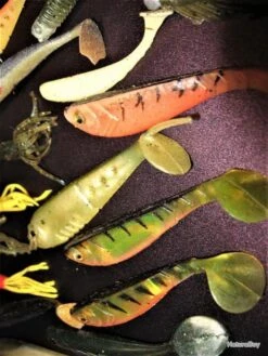 25 Leurres Souples Divers De 4 à 8 Cm -Pêche Expert 00004 25 leurres souples divers de 4 a 8 cm