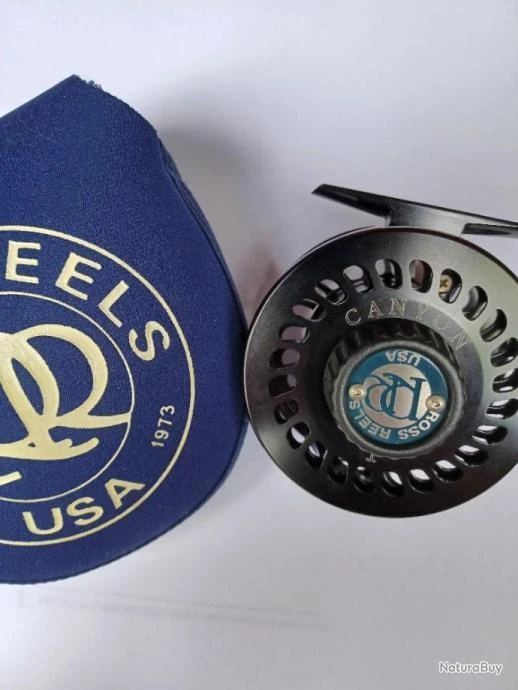 Moulinet Mouche ROSS CANYON N°1 (made In USA).Jamais Servi. Noir Anodisé. Large Arbor. Soie 0 à 3. 4 Moulinet Mouche ROSS CANYON N°1 (made In USA).Jamais Servi. Noir Anodisé. Large Arbor. Soie 0 à 3. – Image 4