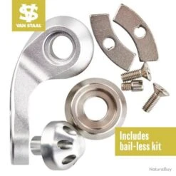 Moulinet Van Staal VR Series Bailed Spinning - 50 / 6.3:1 / Argent -Pêche Expert 00040 Moulinet Van Staal VR Series Bailed Spinning 50 6.3 1 Argent